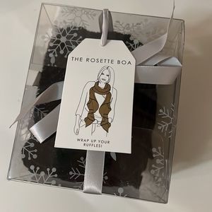 Collection 18 The Rosette Boa Scarf Winter Scarf Gift Box